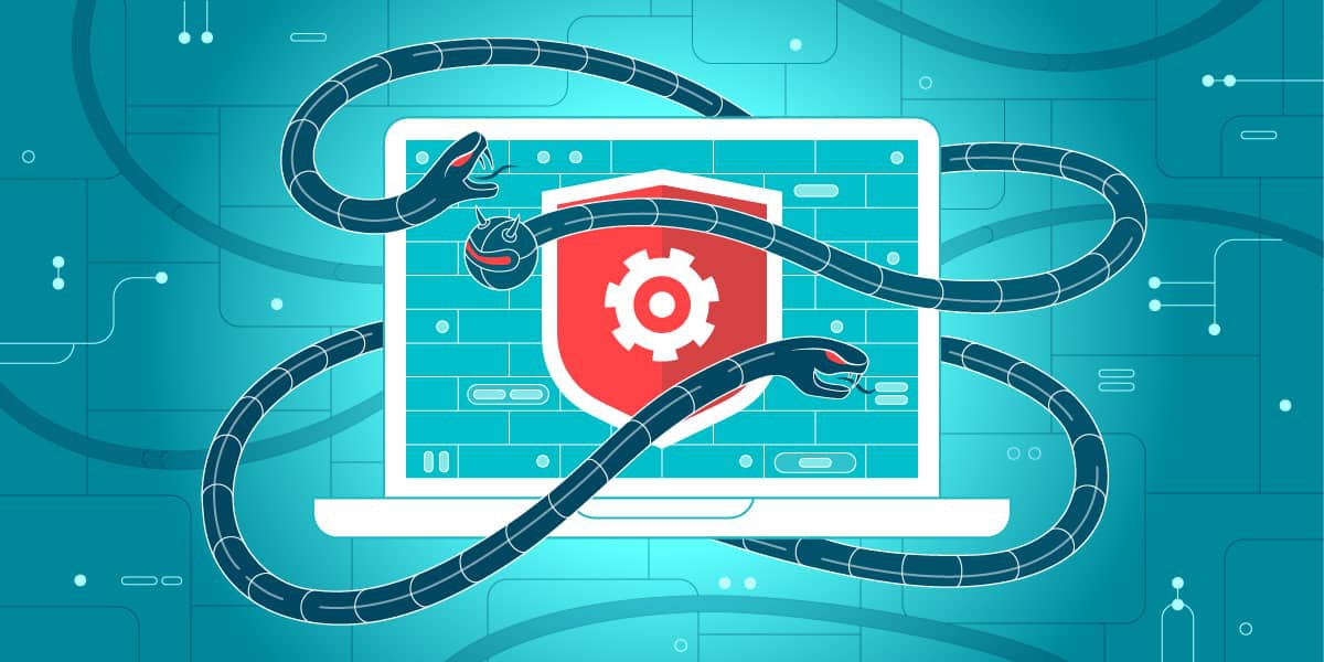 Иллюстрация процесса работы антивирусного программного обеспечения